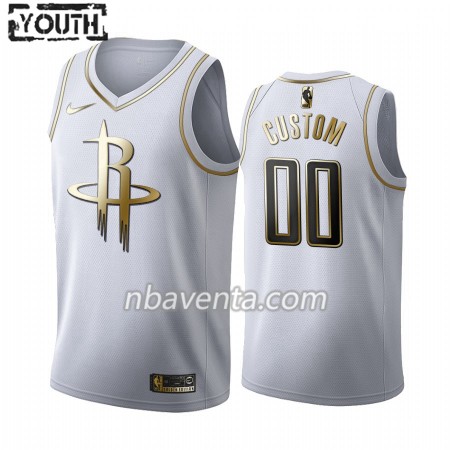 Camiseta Niños Houston Rockets Personalizadas 2019-20 Nike Blanco Golden Edition Swingman Camiseta Niños Houston Rockets Personalizadas 2019-20 Nike Blanco Golden Edition Swingman